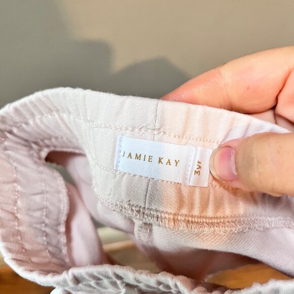 Toddler Girls Pink Organic Cotton Blend Shorts By Jamie Kay-‎ Sz. 3 - Picture 3 of 4